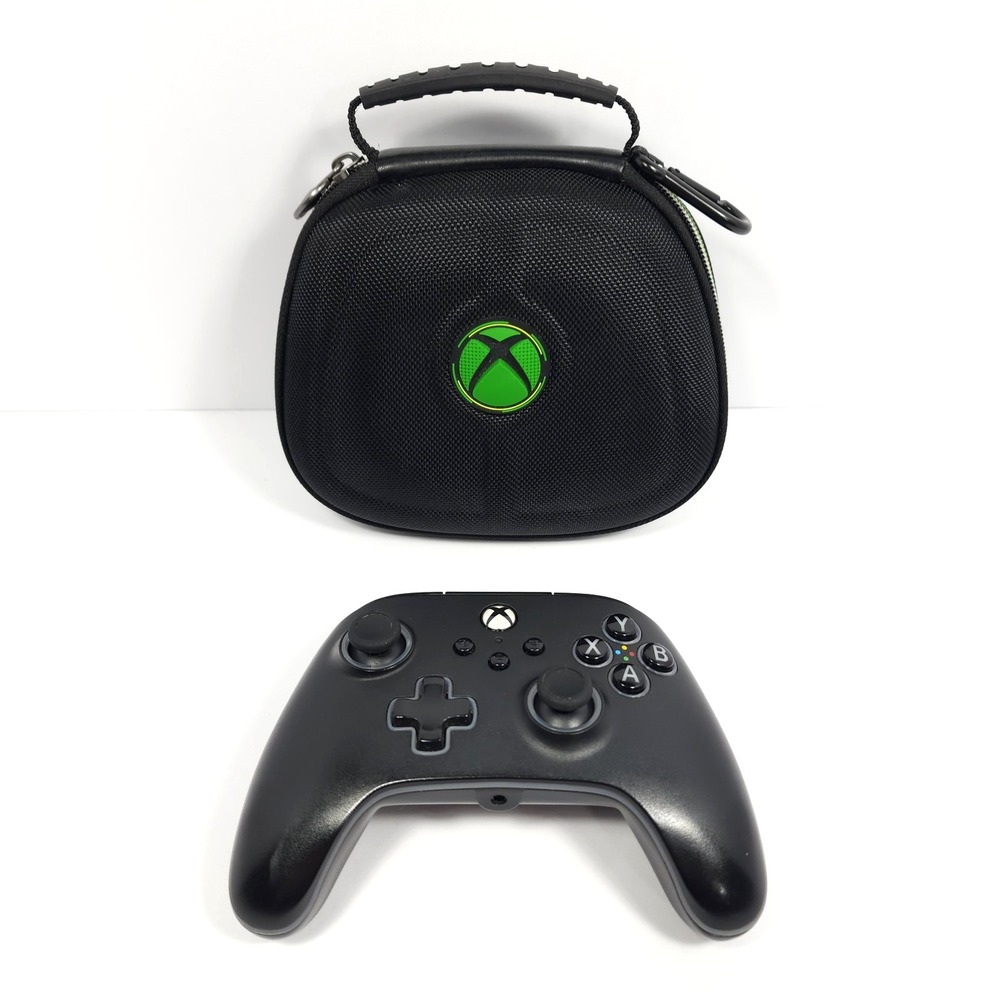 PowerA Advantage Wired Controller Xbox XBGPSPWI Untested Parts only & Case